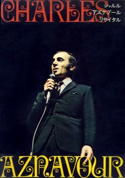 Charles Aznavour programme tournée Japon 1970