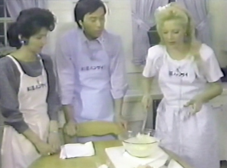 Sylvie Vartan Capture d'écran Eùission de télévision Japon 1985 ou 86