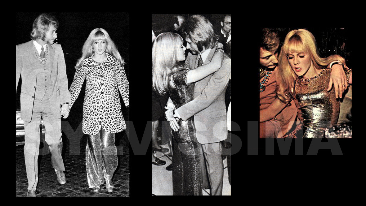 Johnny Hallyday et Sylvie Vartan à Rome en 1969