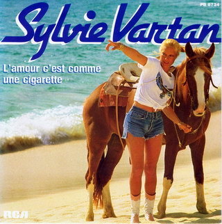 Sylvie Vartan SP "L'amour c'est comme une  cigarette" PB 8734 Ⓟ 1981