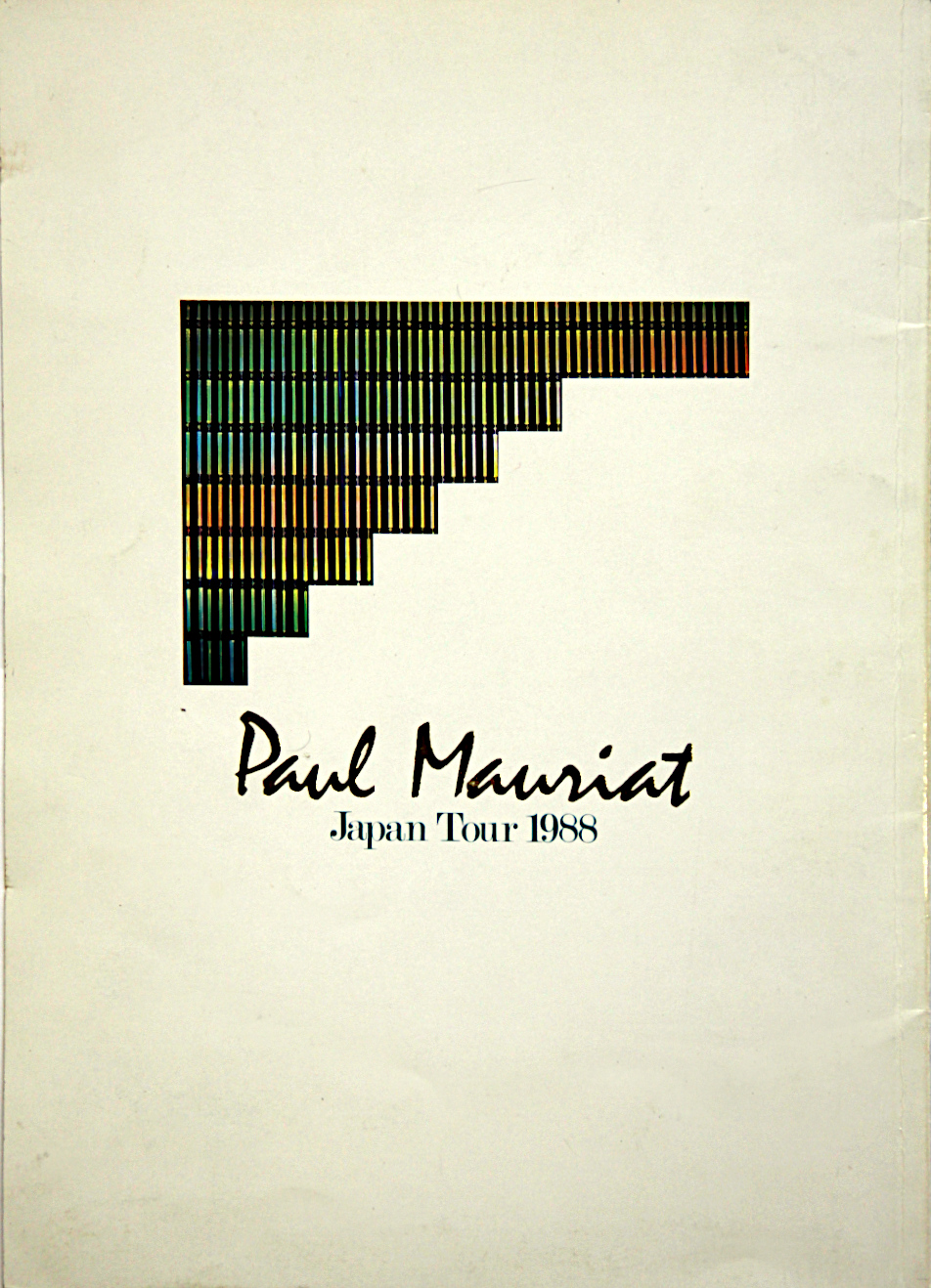 Programme Paul Mauriat tournée Japon 1988
