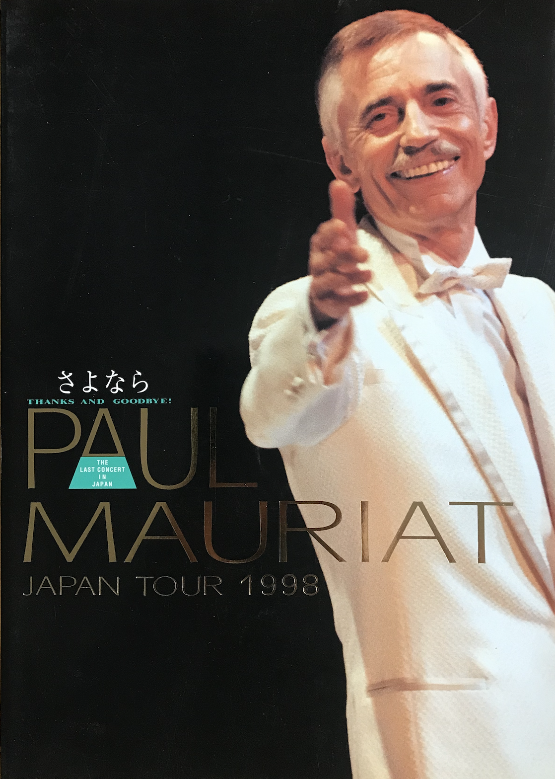 Programme Paul Mauriat tournée Japon 1998
