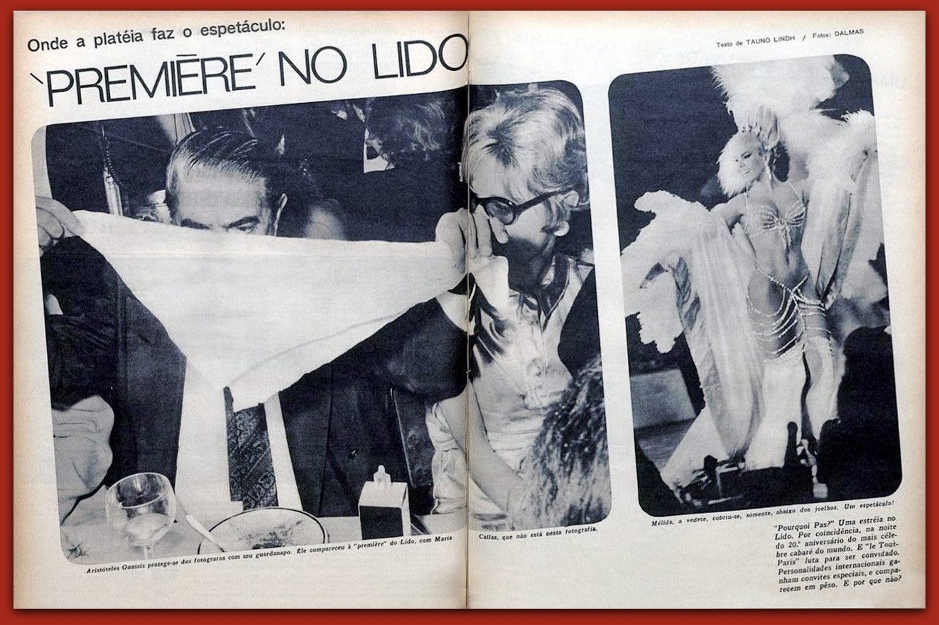 Article de la revue Brésil 1967 O cruzeiro "Première no Lido"