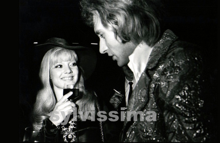 Sylvie Vartan à l'after-show  de Johnny Hallyday au Palais des Sports le 26 avril 1969