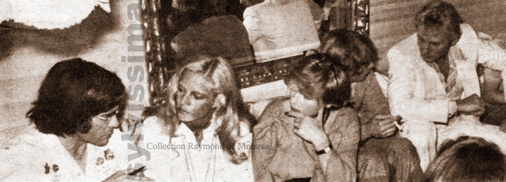 Sylvie Vartan et Johnny Hallyday Conférence de presse Montréal 1975