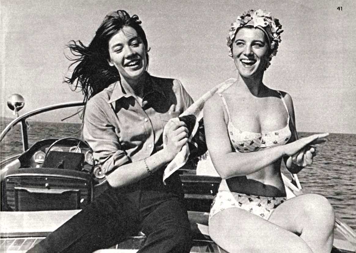 Sheila et Françoise Hardy à Saint Tropez en 1965