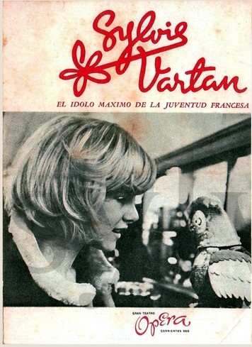 Couverture programme Sylvie Vartan Buenos Aires 1965 Théâtre Opéra