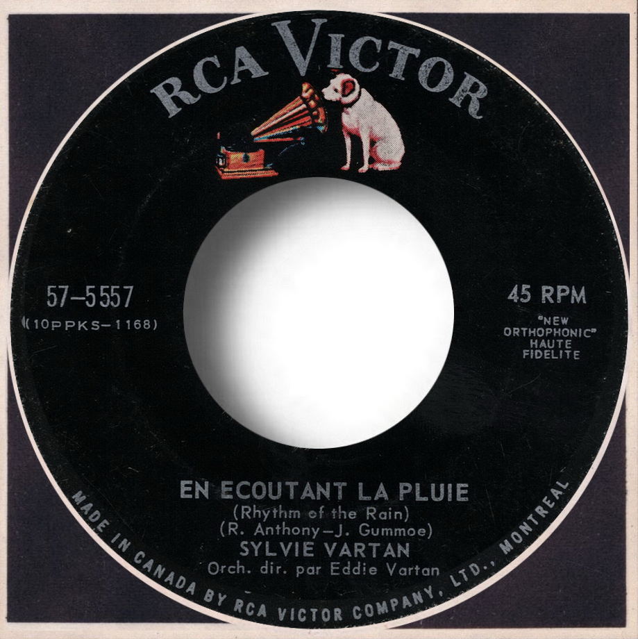 Sylvie Vartan SP Canada   "En écoutant la pluie""   RCA  57 5557 Ⓟ 1963