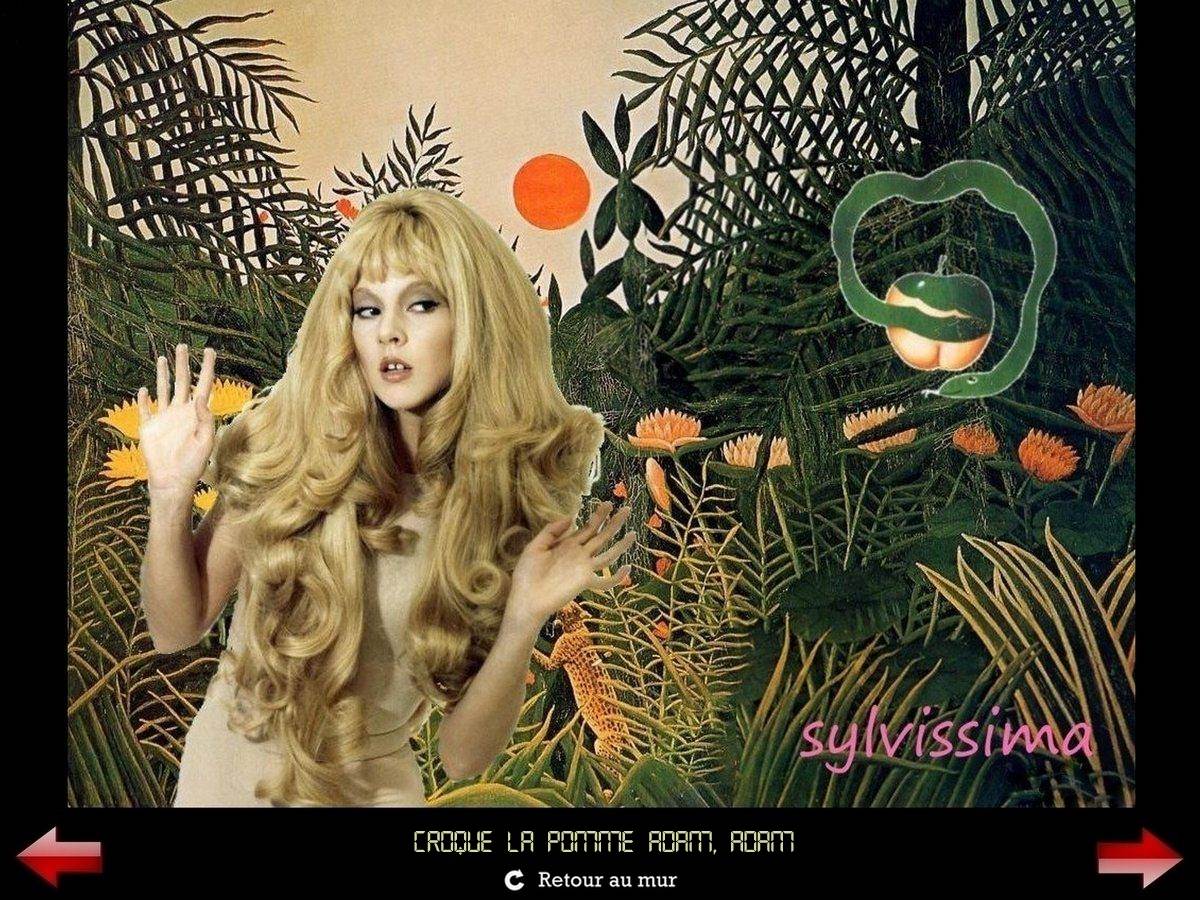 Sylvie Vartan Galerie Fan Art Sylvissima, Eve croque la pomme
