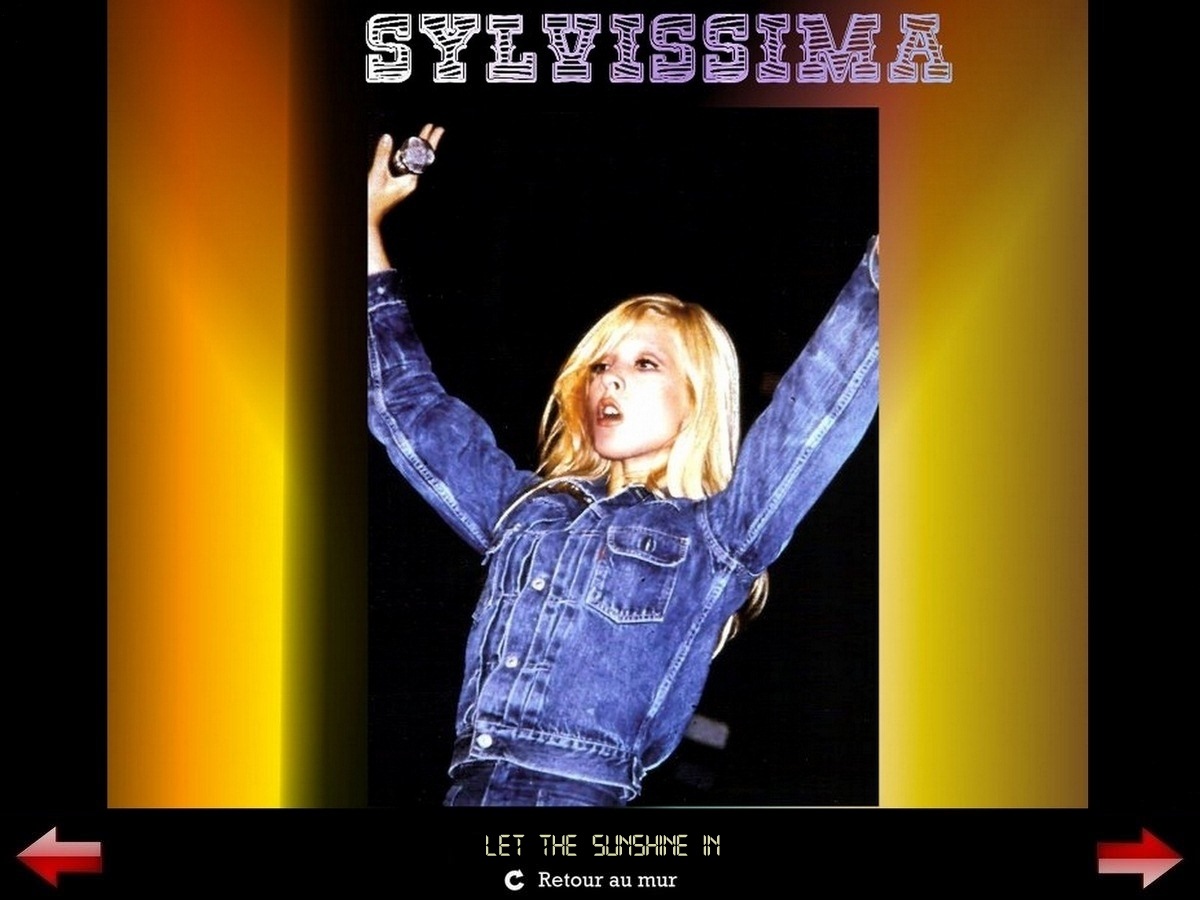 Sylvie Vartan Galerie Fan Art Sylvissima, Let the sunshine in