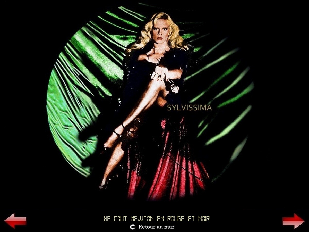 Sylvie Vartan Galerie Fan Art Sylvissima, Par Helmut Newton, en rouge et noir