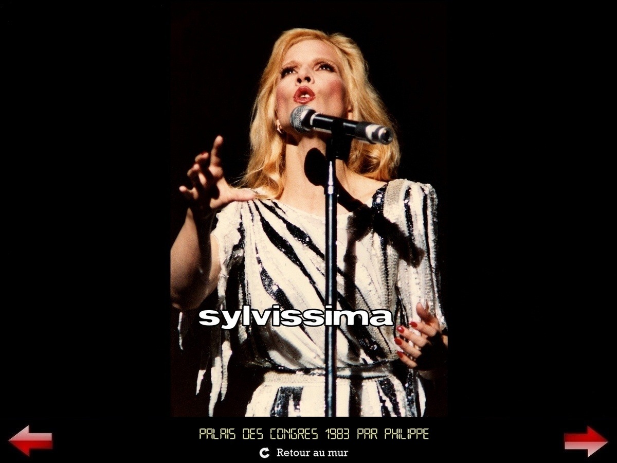 Sylvie Vartan Galerie Fan Art Sylvissima, Ne me quitte pas, Palais des Congrès 1983, par Philippe