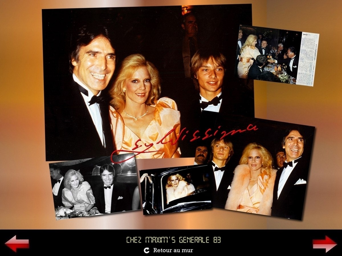 Sylvie Vartan Galerie Fan Art Sylvissima, Sylvie Vartan et son mari Tony Scotti chez Maxim's après la générale du Palais des Congrès 1983