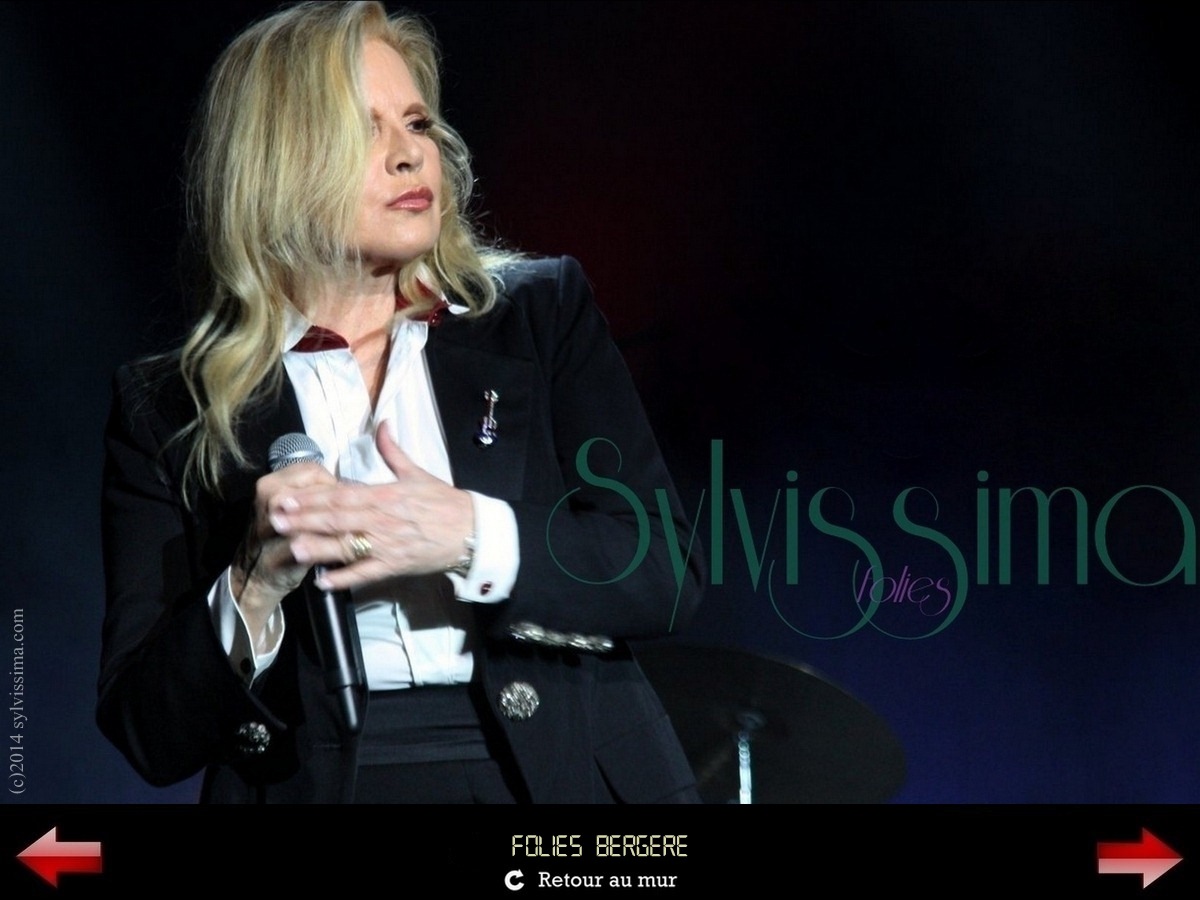 Sylvie Vartan Galerie Fan Art Sylvissima, Aux Folies Bergères, 2014