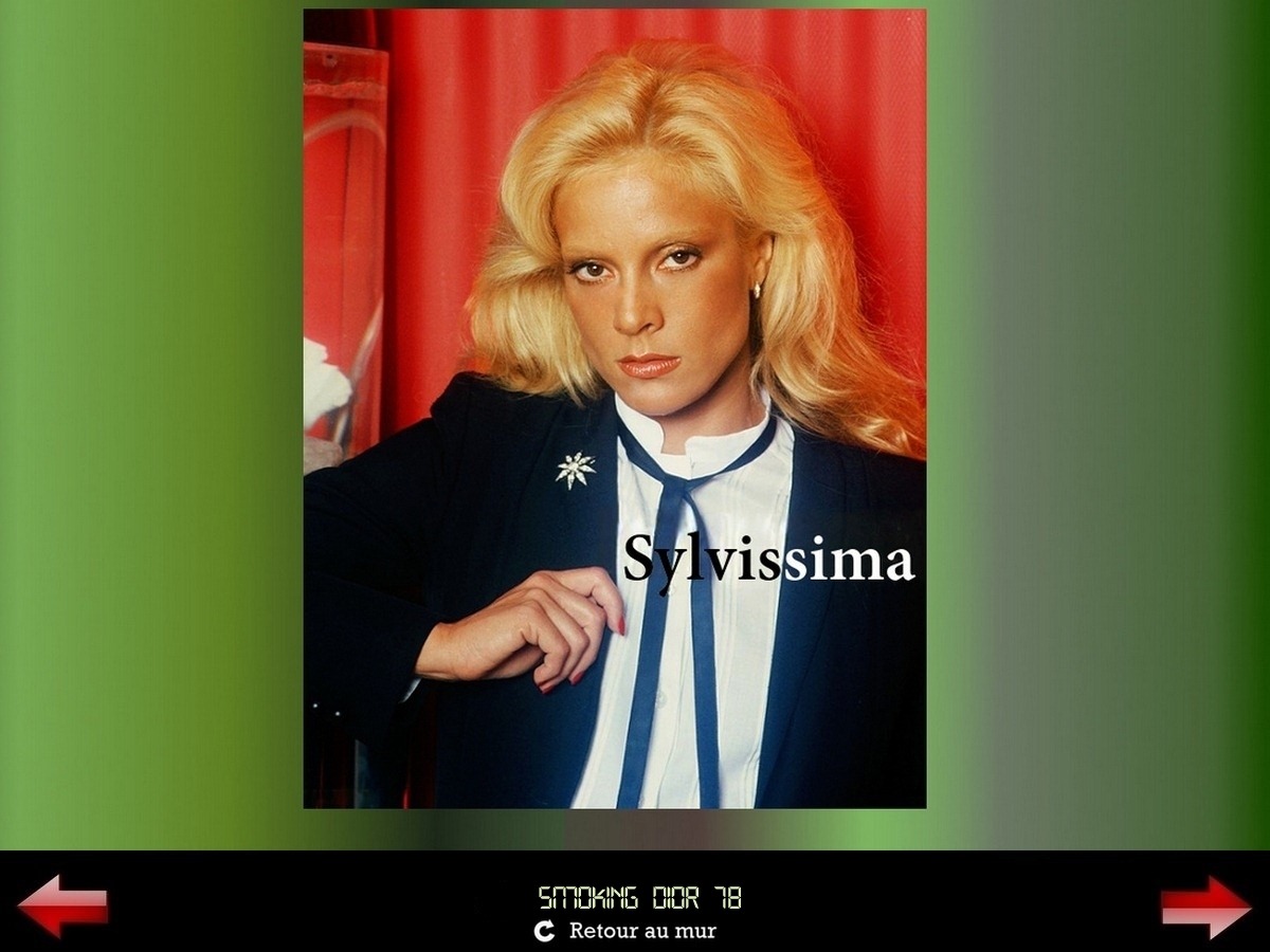 Sylvie Vartan Galerie Fan Art Sylvissima, smoking Dior 1978