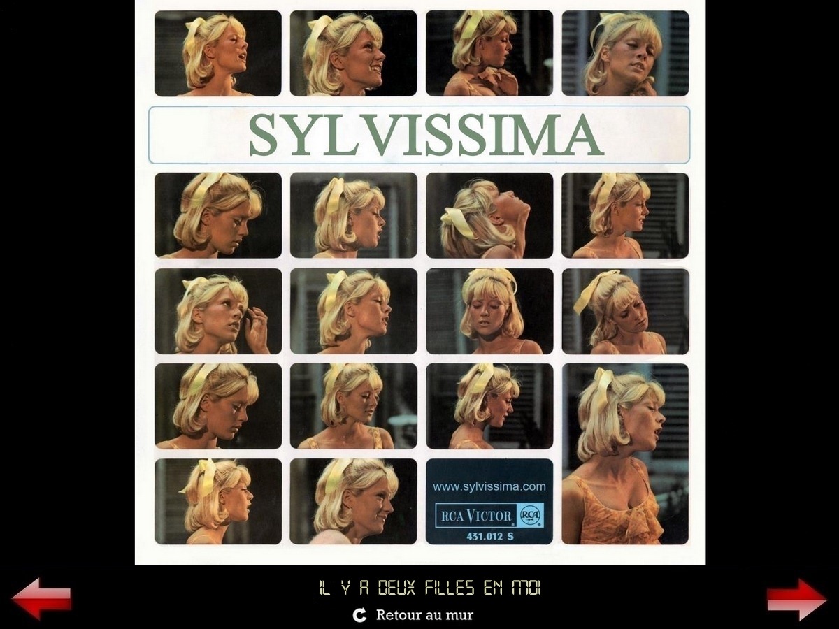 Sylvie Vartan Galerie Fan Art Sylvissima, Il y a  deux filles en moi