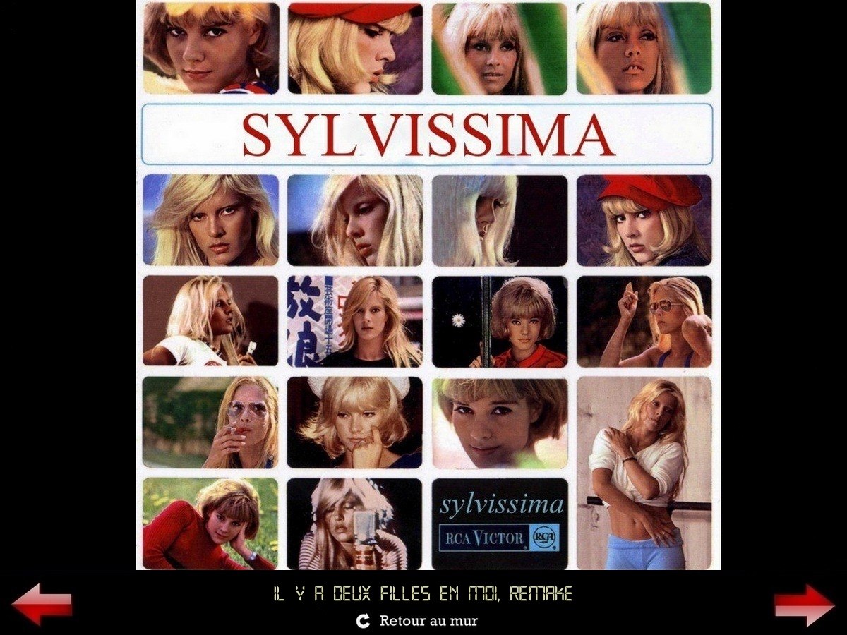 Sylvie Vartan Galerie Fan art Sylvissima, Remake "Il y a deux filles en moi"