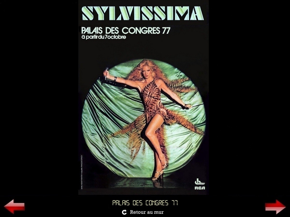 Sylvie Vartan Galerie Fan Art Sylvissima, Palais des Congrès 1977