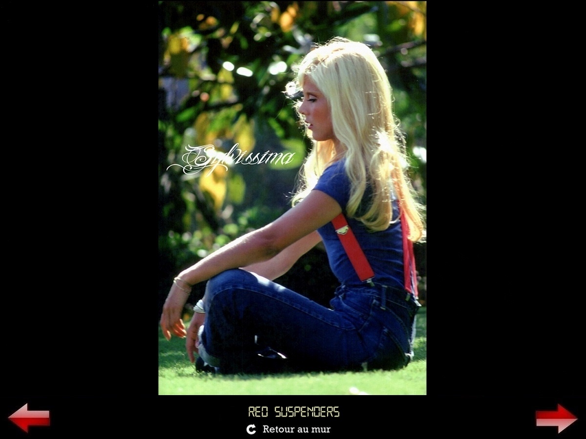Sylvie Vartan Galerie Fan Art Sylvissima, Red suspenders