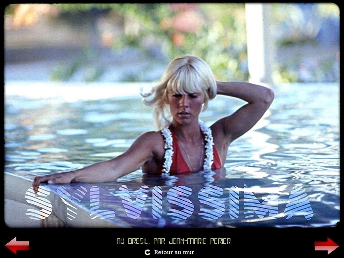 Sylvie Vartan Galerie Fan Art Sylvissima, Sylvie Vartan en 1968 au Brésil, dans une piscine