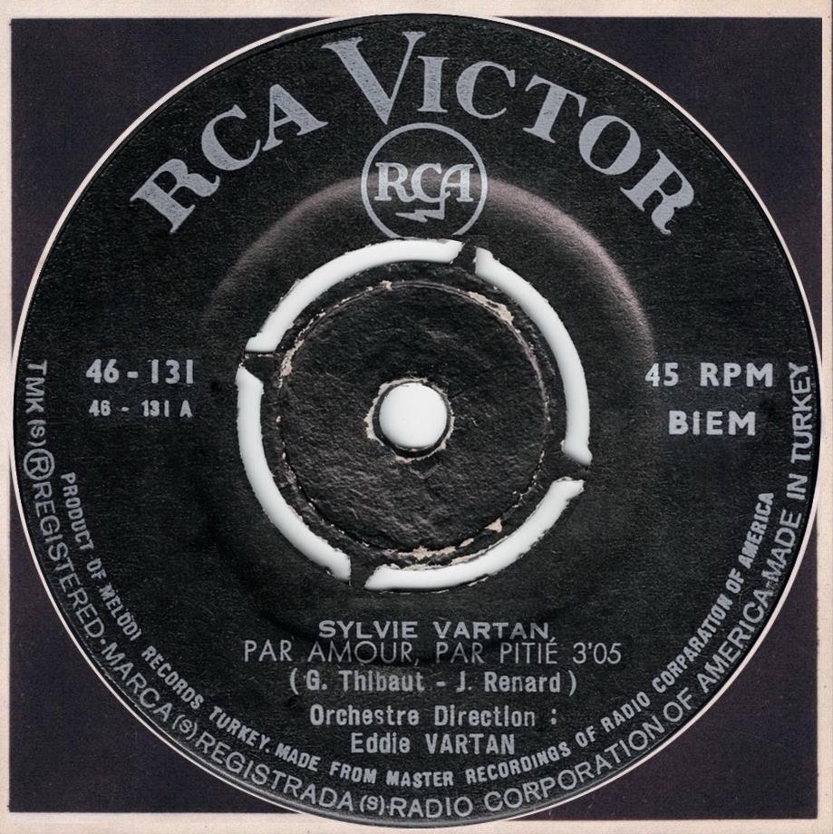 Sylvie vartan SP Turquie"Par amour par pitié"  46131 Ⓟ 1967