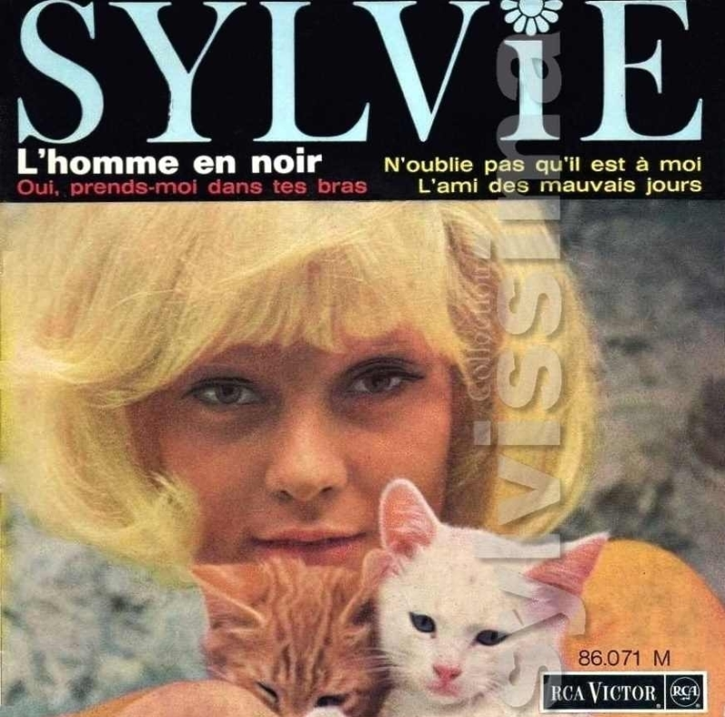   EP Sylvie Vartan  RCA 86.071 -  L'homme en noir - Ⓟ 1964