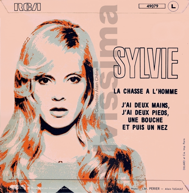  SP Sylvie Vartan  La chasse à l'homme  -  49.079  -  Ⓟ 1970 verso