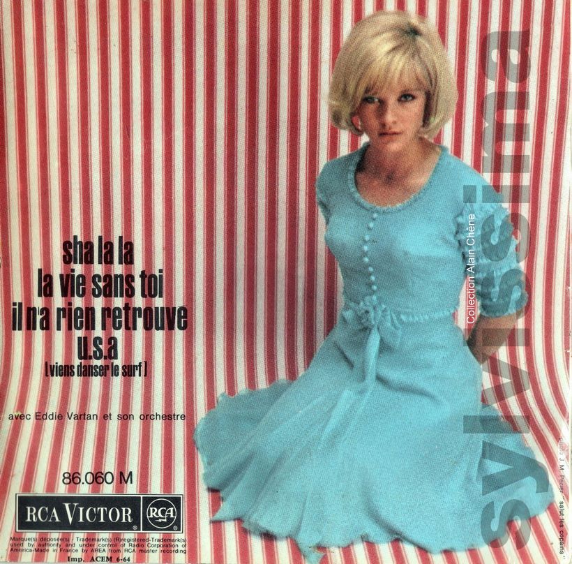 EP Sylvie Vartan RCA 86.060  -  Sha la la  -  Ⓟ 1964 verso