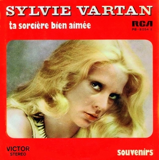 Sylvie Vartan SP Portugal "Ta sorcière bien aimée" RCA   PB 8054  Ⓟ 1976