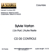Sylvie Vartan CDS promo   "Back to L.A."   3478   Ⓟ 1996