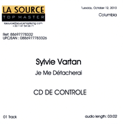 Sylvie Vartan CDS promo   "Tourne, tourne, tourne"   9308   Ⓟ 1999