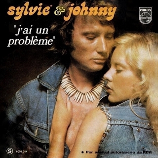 Sylvie Vartan et Johnny Hallyday SP Portugal  "J'ai un problème"  Philips  6009384 Ⓟ 1973