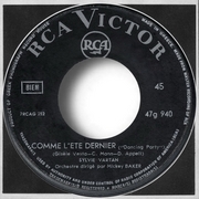  Sylvie Vartan SP Grèce "Comme l'été dernier"  47G 940 Ⓟ 1963