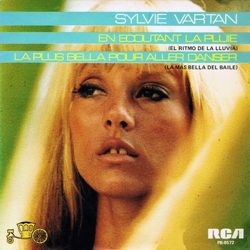 Sylvie Vartan SP Espagne "En écoutant la pluie" RCA  PB 8572  Ⓟ 1980