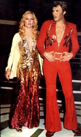 Sylvie Vartan et Johnny Hallyday, Rome,  1975