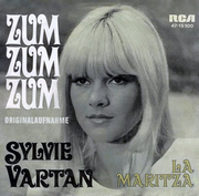 Sylvie Vartan SP Allemagne   "Zum zum zum"   Pochette 2  47-15100 Ⓟ 1968 