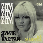 Sylvie Vartan SP Allemagne   "Zum zum zum"   Pochette 1 47-15100 Ⓟ 1968 