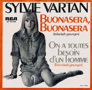 Sylvie Vartan SP Allemagne  "Buonasera, buonasera"   47-15159 Ⓟ 1968