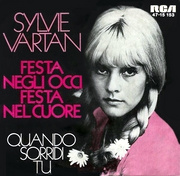 Sylvie Vartan SP Allemagne Festa negli occi festa  nel cuore" 47-15153 Ⓟ 1968