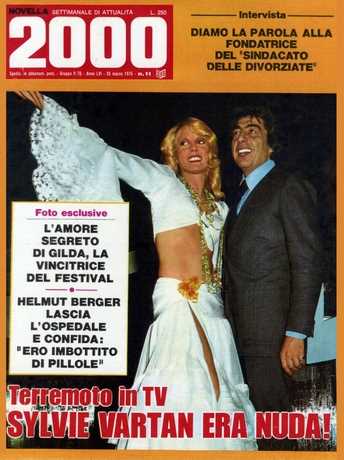 Sylvie Vartan en couverture de "Novella 2000"