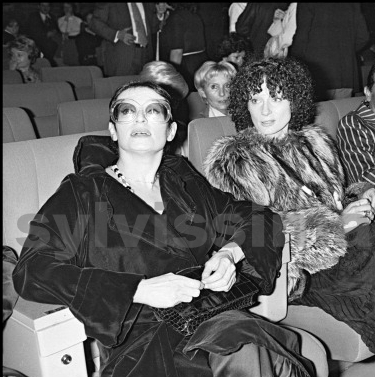 20 mars 1978, Palais des Congrès, Barbara assiste au show de Sylvie Vartan