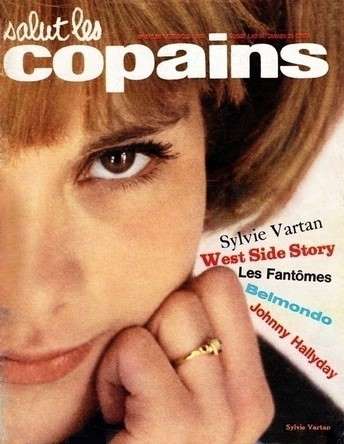 Sylvie Vartan pour la première fois en couverture de "Salut les copains", 1962