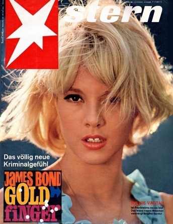 Sylvie Vartan en couverture du magazine allemand "Stern", 1964
