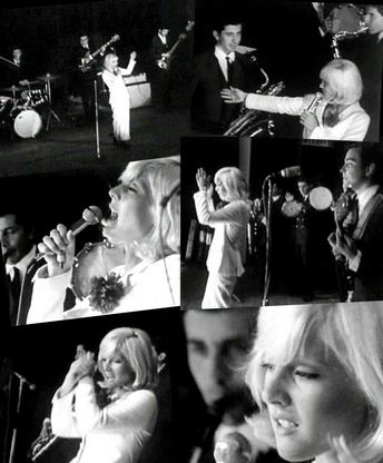 Sylvie Vartan sur scène à Toulon en 1965