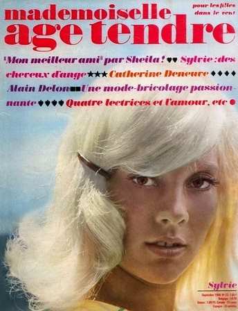 Sylvie Vartan en couverture de "Mademoiselle Age Tendre", 1966