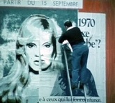 Placardage de l'affiche du Show  Sylvie Vartan à Olympia 1970