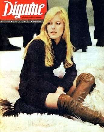 Sylvie Vartan en couverture de la revue espagnole "Digame", 1971