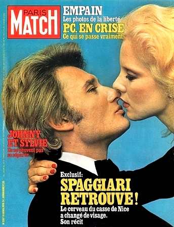 1978 Sylvie Vartan et Johnny Hallyday par Helmut Newton PARIS MATCH N°1507 