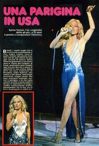 Sylvie Vartan article italien 1977/1978