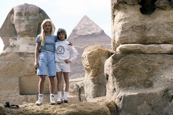 Sylvie Vartan et David Hallyday, voyage en Egypte 1979